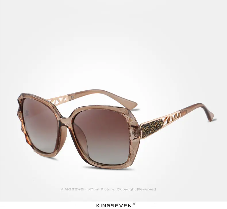 KINGSEVEN, солнцезащитные очки для женщин, градиентная поляризационная оправа, солнцезащитные очки для вождения, роскошные женские очки, аксессуары 7538