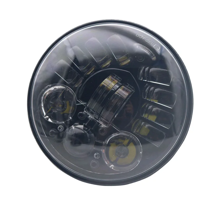 5-3/4" Round Headlamp for Dyna Sportster 1200 883 Left Right Turn Signal Light 5.75 Inch Projector LED Headlight 5.75inch