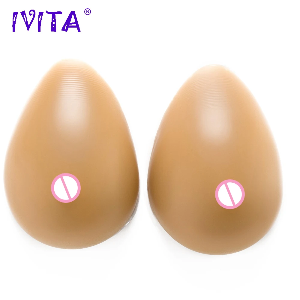 

IVITA 800g Mastectomy Prosthesis Fake Boobs Silicone Breast Forms Crossdresser Bust Drag Queen Health Breasts Cosplay