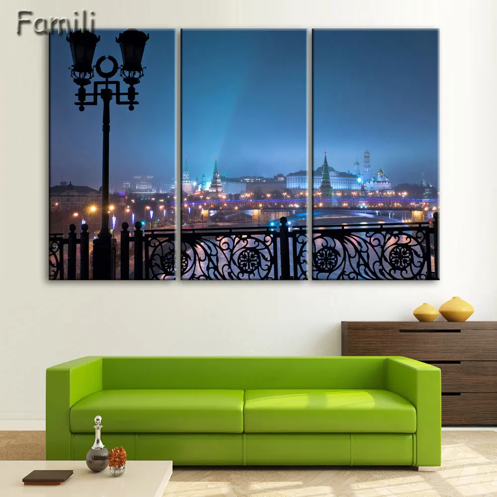 3 шт. Картина на холсте с изображением российского пейзажа|oil painting|canvas paintingwall painting