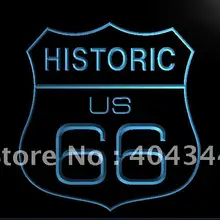 LK096-Route 66 старинный Бар Пиво светодиодный неоновый свет знак