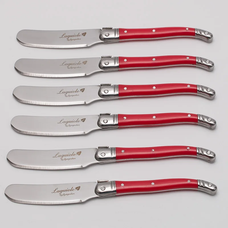 Red Butter knife set