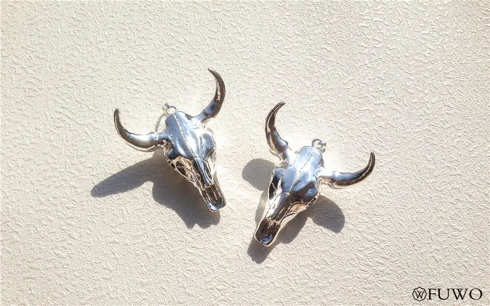 Cattle Bull Skull Pendant 10