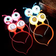 Светодиодный светящийся головной убор с большими глазами, детский головной убор, вечерние игрушки, светится в темноте, Детский Рождественский подарок