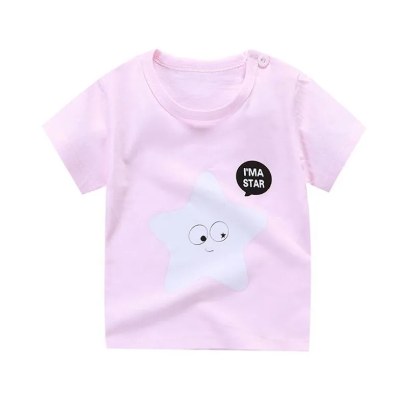 

Baby boy girl Tshirt Summer Casual Gilrs Boys Baby Children Infant Baby Short Sleeved Printed Tops T-shirt newborn clothes