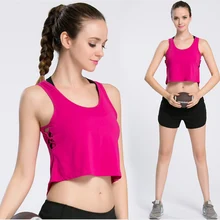 Для женщин Спортивная одежда для Для женщин тренажерный зал с йогой Топ Джерси женские топы Спортивные Фитнес Футболка женская футболка с изображением танка