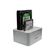 Hdd корпус коробки док-станция 2 bay max 6 ТБ/bay для sata I SATA II SATA III 2,5» 3,5 »жесткий диск USB 3,0 hdd корпус