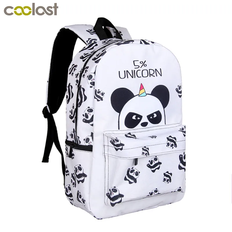 Kawaii 5 процентов Единорог панда рюкзак для девочек-подростков детские школьные сумки мультяшный рюкзак для детей сумка для книг школьные сумки подарок
