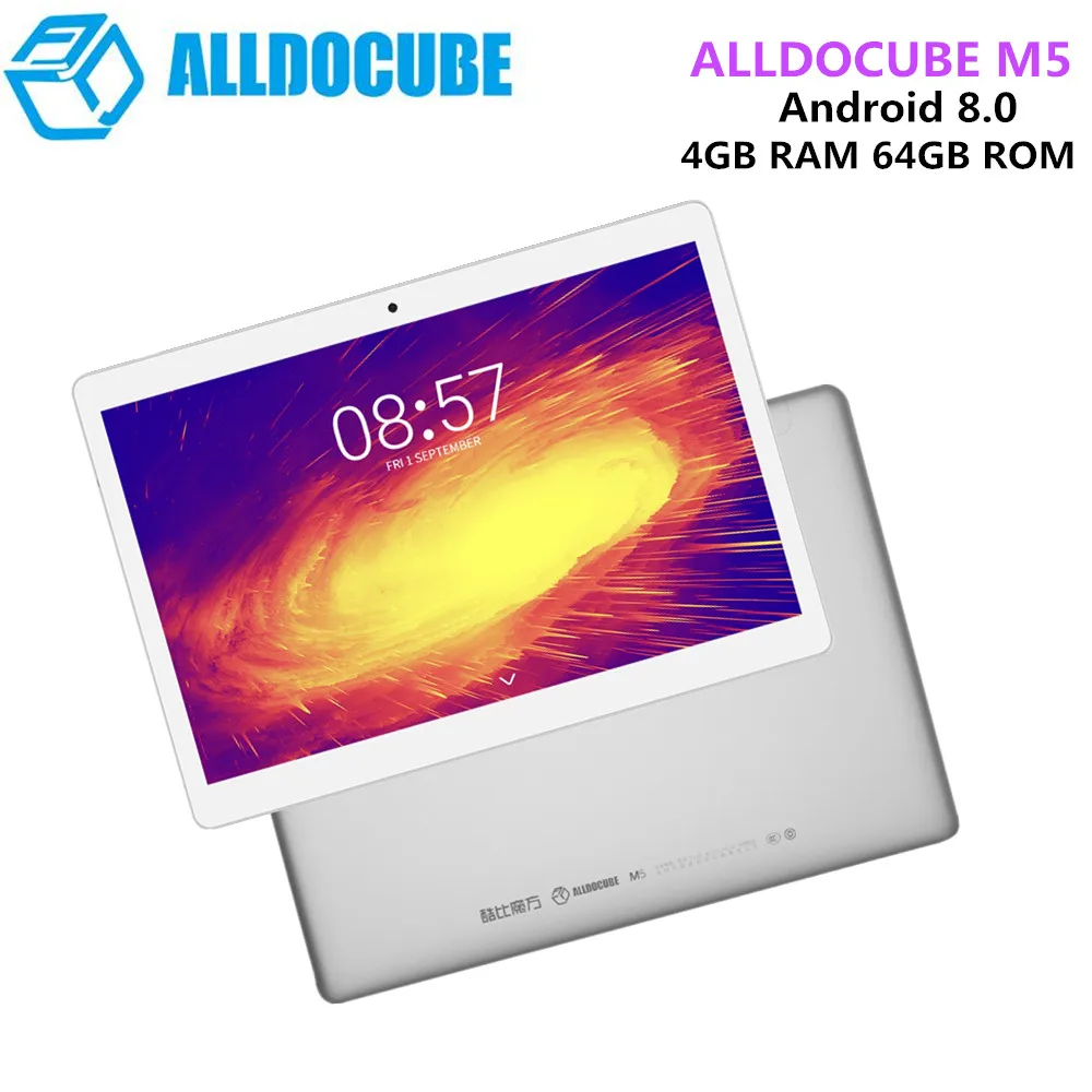 

ALLDOCUBE M5 4G Phone Call Tablet PC 10.1'' Android 8.0 MTK X20 Deca Core 4GB 64GB Dual WiFi 5.0MP 2.0MP BT2.0 Tablet Tab Pad