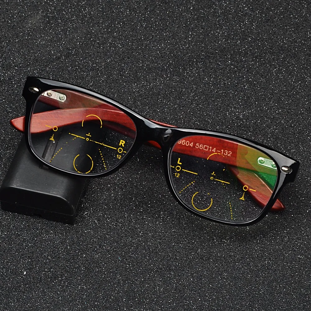 

2018 Anti-UV-reflective Progressive Multifocal glasses Transition Sun Photochromic Reading Glasses men See Near Far diopt FML