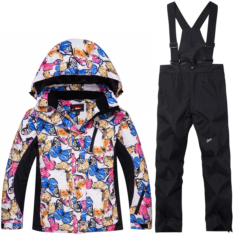 Children Snow suit Coats Ski suit sets outdoor Gilr/Boy skiing