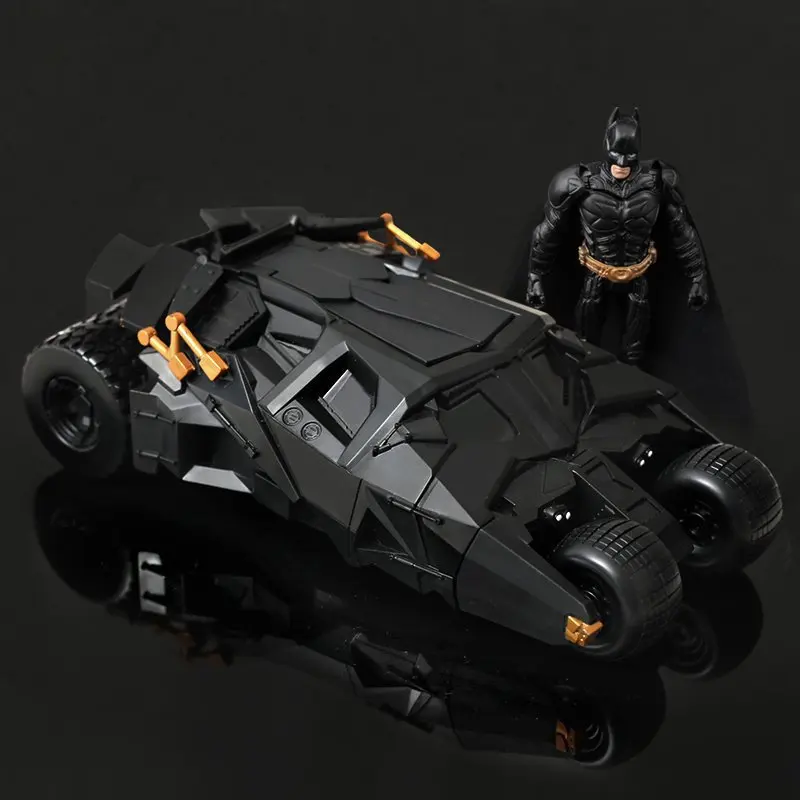 

mylb Children's Favourite 2 In 1 Batman Toy Action Figure With Sticker As Gift PVC Batmobile Toys