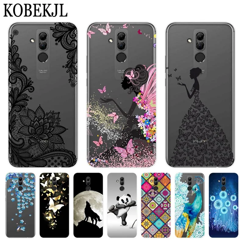 Чехол для Huawei Mate 20 Lite SNE-LX1 с мультяшным рисунком из ТПУ силиконовая сумка чехол