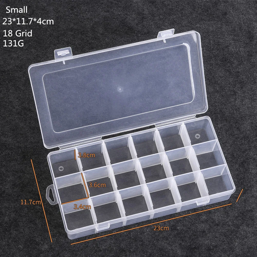 

2018 New Fishing Lures Box Bag 18/36/24 Grid Fishing Spoon Hooks Baits Case Storage Bags Fishing Tackel Accessories wholesale