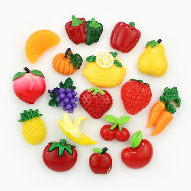 

Creative Cartoon Fruits Vegetables Refrigerator Powerful Magnet 3D Fridge Magnet Sticker Gifts For Children Refrigerator Sticker