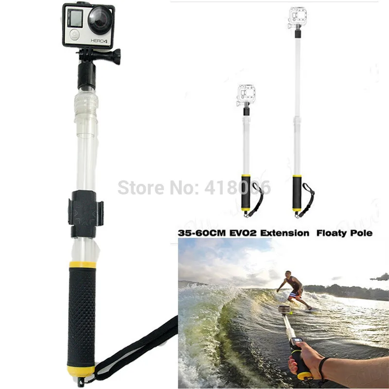 Gopro Gopole Floating Extension Pole monopod tripod 4 24 Inch With WIFI Remote Clip Gopole for