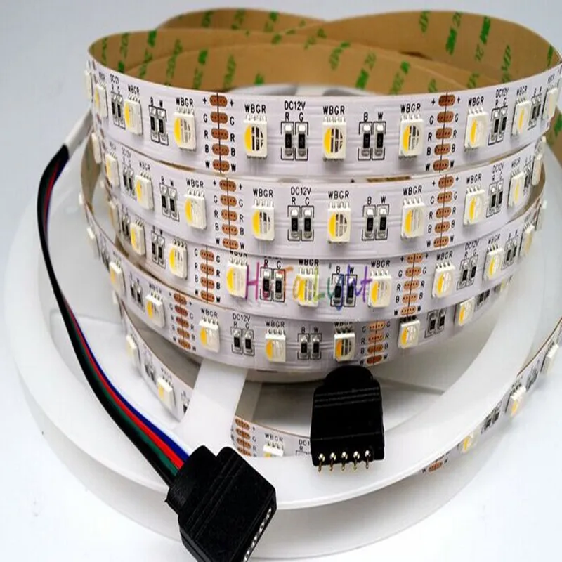 SMD 5050 4 цвета в 1 LED RGBW Светодиодные ленты света RGB+ белый/теплый белый 30 60 светодиодов/м DC12V 12 мм PCB Водонепроницаемый ip21 IP65 IP67 5 м