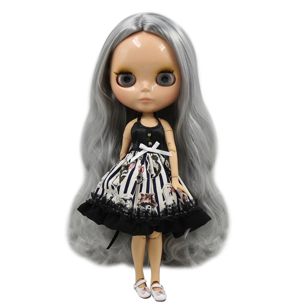 Ледяной DBS Blyth кукольные шарнирное тело завод BJD Новый богиня серого цвета без