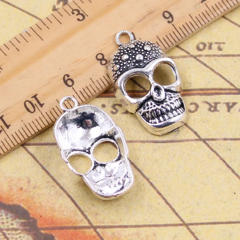 10pcs charms skeleton skull halloween 2926mm tibetan silver plated pendants antique jewelry making diy handmade craft - Religious Halloween Crafts 10pcs charms skeleton skull halloween 2926mm tibetan silver plated pendants antique jewelry making diy handmade craft - Religious Halloween Crafts