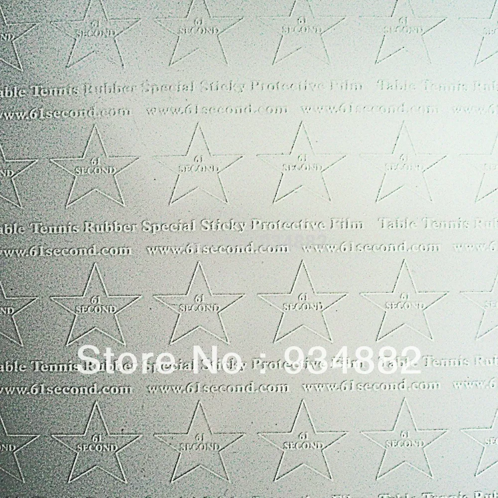 

10 Pcs 61second Table Tennis (Ping Pong) Rubber Special Sticky Protective Film