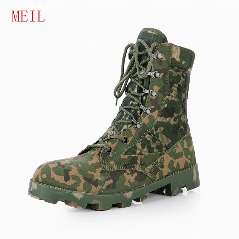 

Combat Tactical Military Boots Black Sand Jungle Camouflage Color Climbing Wearable Boots Breathable Army Boots Safety Shoes