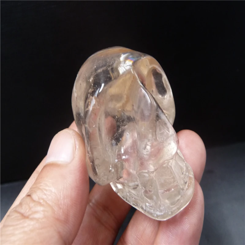 

NATURAL quartz Crystal skull T621