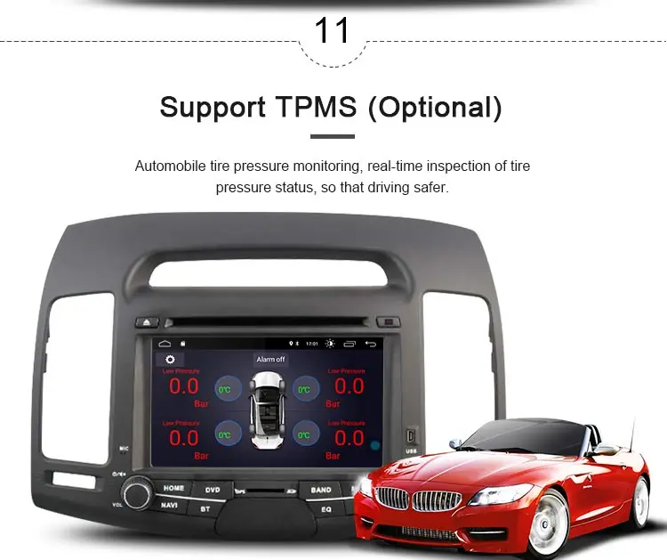 Clearance JDASTON 7 Inch Android 9.1 Car DVD Player For HYUNDAI ELANTRA 2007-2011 Multimedia GPS Navigation 2 Din Car Radio Audio Stereo 12