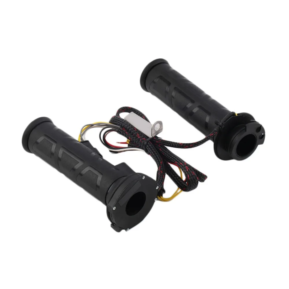Black 7/8" motos Motorcycle handlebar Electric Hot Heated Grips Handle