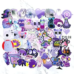 60 шт./упак. мультфильм фиолетовый декоративные наклейки s наклейки "сделай сам" чемодан для скейтборда ноутбука стикеры детский подарок