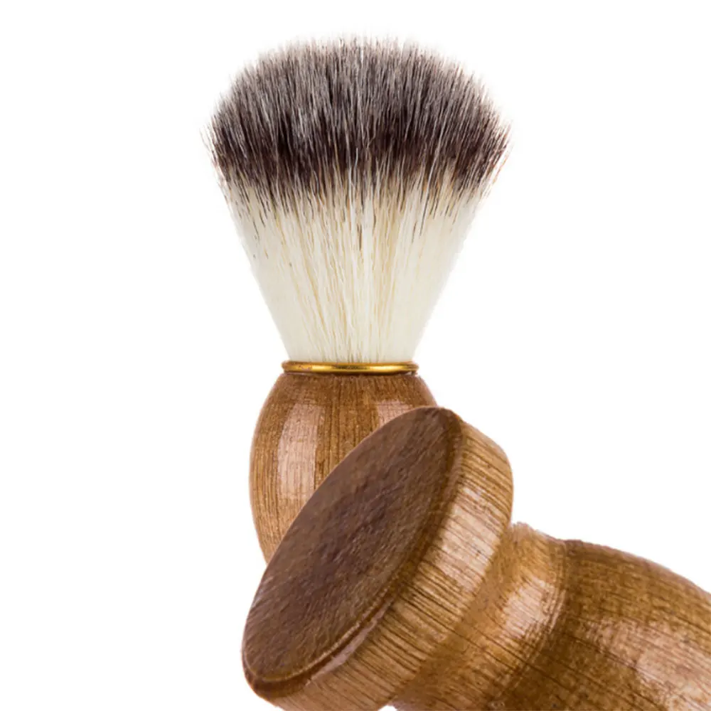 Мужская бритвенная щетка из Натурального Волоса барсука для бритвы Edge Safety Straight Classic Safety Razor 11 см x 3,5 см Health Care