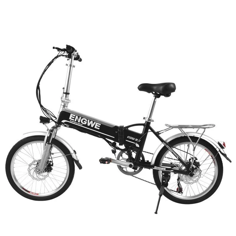 

MYATU Folding adult Electric Bike 8AH Battery Mini Aluminum Alloy Smart Folding Electric Bicycle Moped Bicycle EU Plug