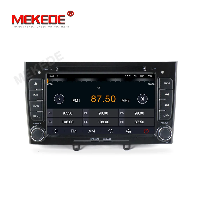 Sale 2Din Capacitive Screen Quad Core Android 9.1 Multimedia Car DVD Navigation For peugeot 408/308/308SW Autoradio Stereo headunit 3