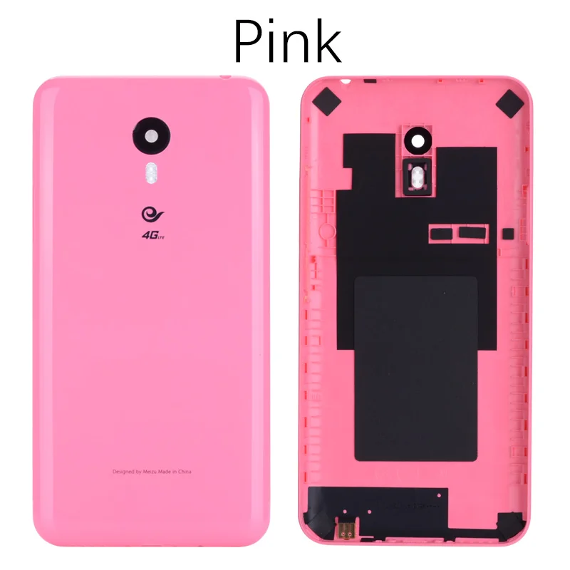 Задняя крышка для MEIZU M2 Note на батарею белый - Цвет: Pink