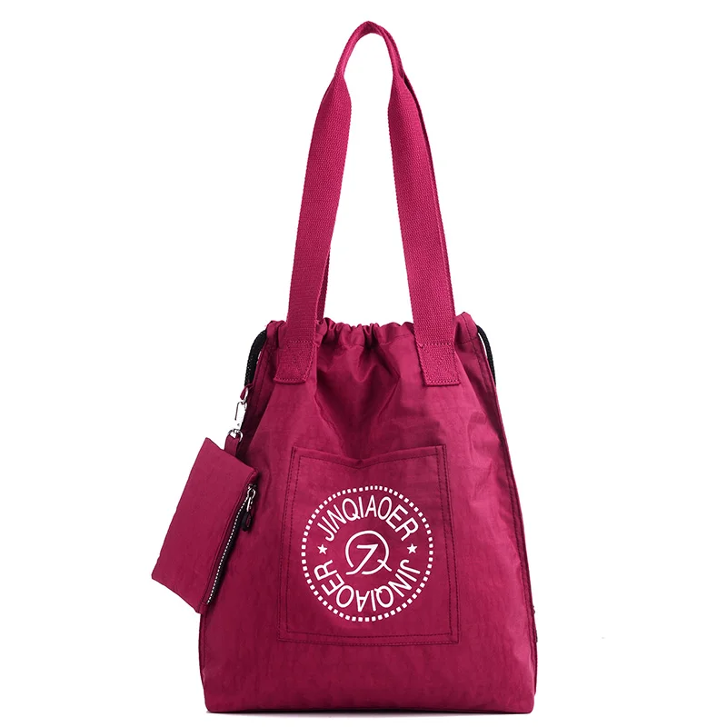 Goede Nieuwe mode vrouwen merk waterdichte en Lichtgewicht nylon schoudertas composiet effen vrouwelijke vrouw Handtas Bag Hoge capaciteit