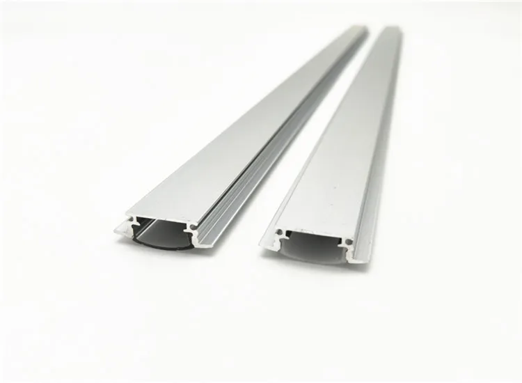 1-10 комплектов 50 см встраивание светодиодный алюминиевый профиль бар светильник корпус Mikly прозрачные чехлы зажим канал для 10 мм PCB полосы выемки экструзии
