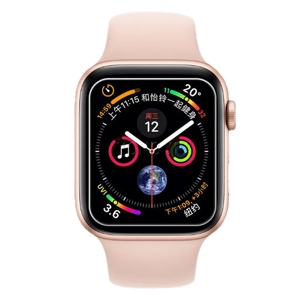 2 шт Защитное стекло для Apple Watch Series 4 40 мм, закаленное стекло, защита экрана, пузырьковая защитная пленка 9H