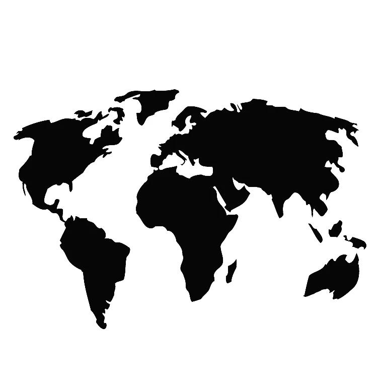 

World Map Art Car Rear windshield Decals Waterproof Car Window Sticker Decals Fun Bumper Sticker Gift Vinyl Decor Removable T004