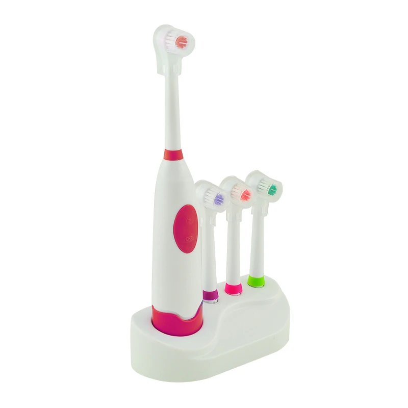 Электрическая зубная щетка автоматическая зубная щетка Водонепроницаемая звуковая Индуктивная зарядка зубная щетка Массаж 3 насадки для детей и взрослых
