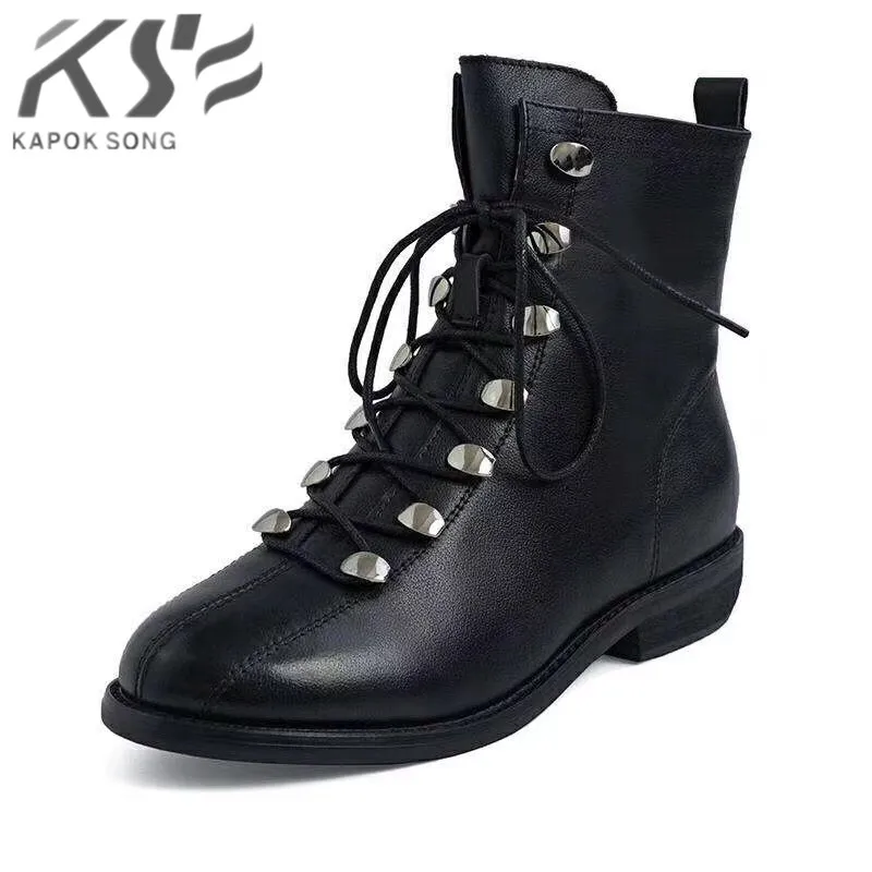 Branded v model women cow leather luxury designer model genuine leather shoes women fashional really leather lady shoes