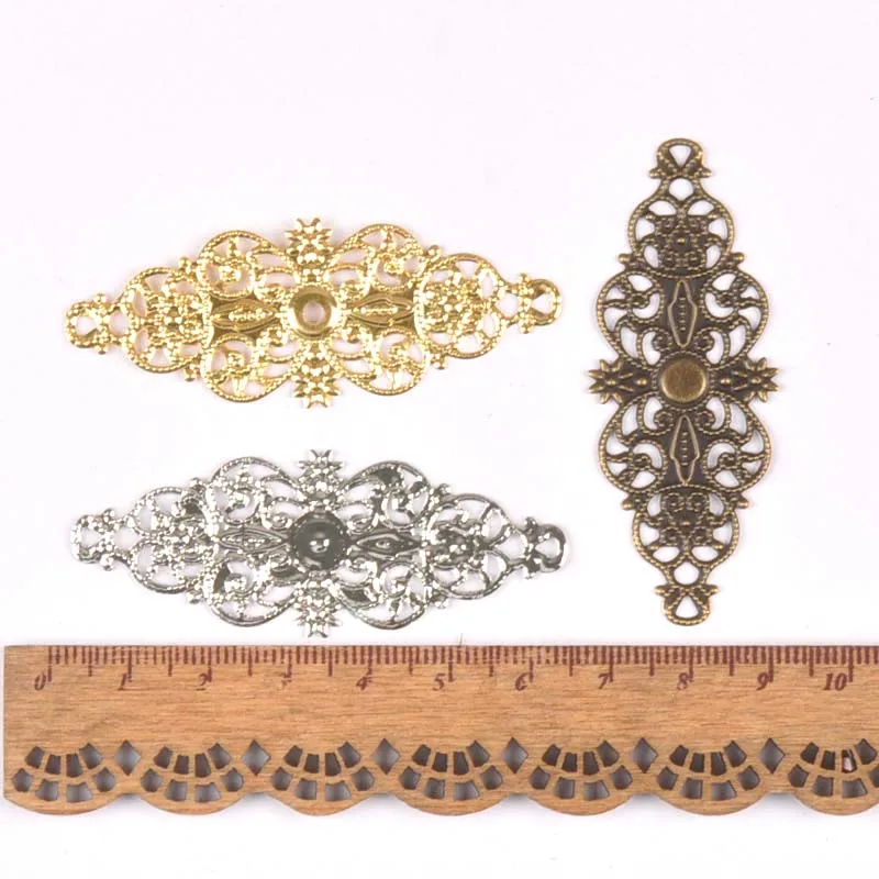 17pcs Set Vintage Filigree Scrapbook Embellishments