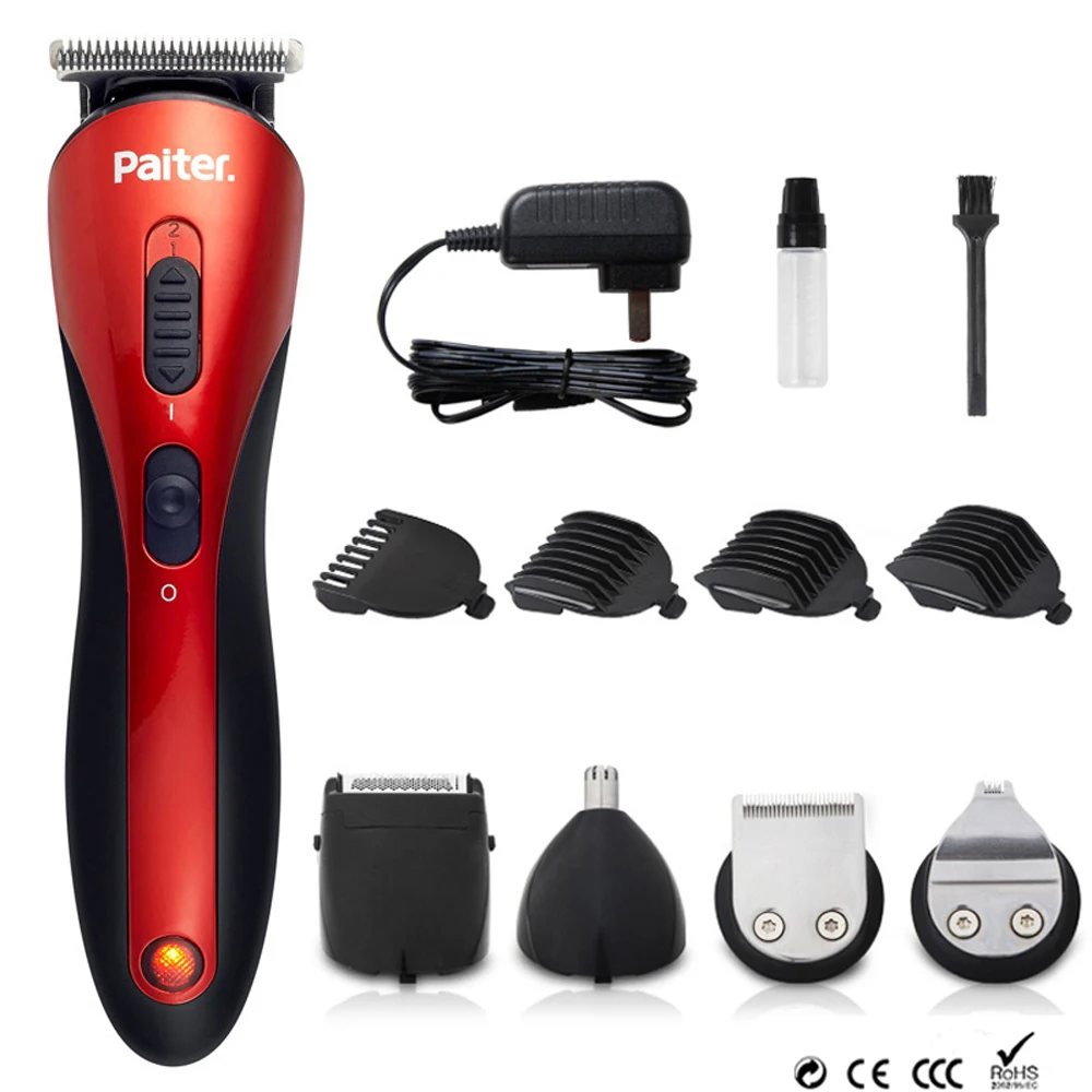 Paiter Grooming Kit Hair Beard Trimmer Clipper  Razor Shaver Electric Nose & Ear Trimmer GF669 All in one Rechargeable 