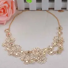 Для женщин, для девушек, элегантное, Модные украшения многослойное детское платье, украшенное цветами удлиненные чокеры, Цепочки и ожерелья