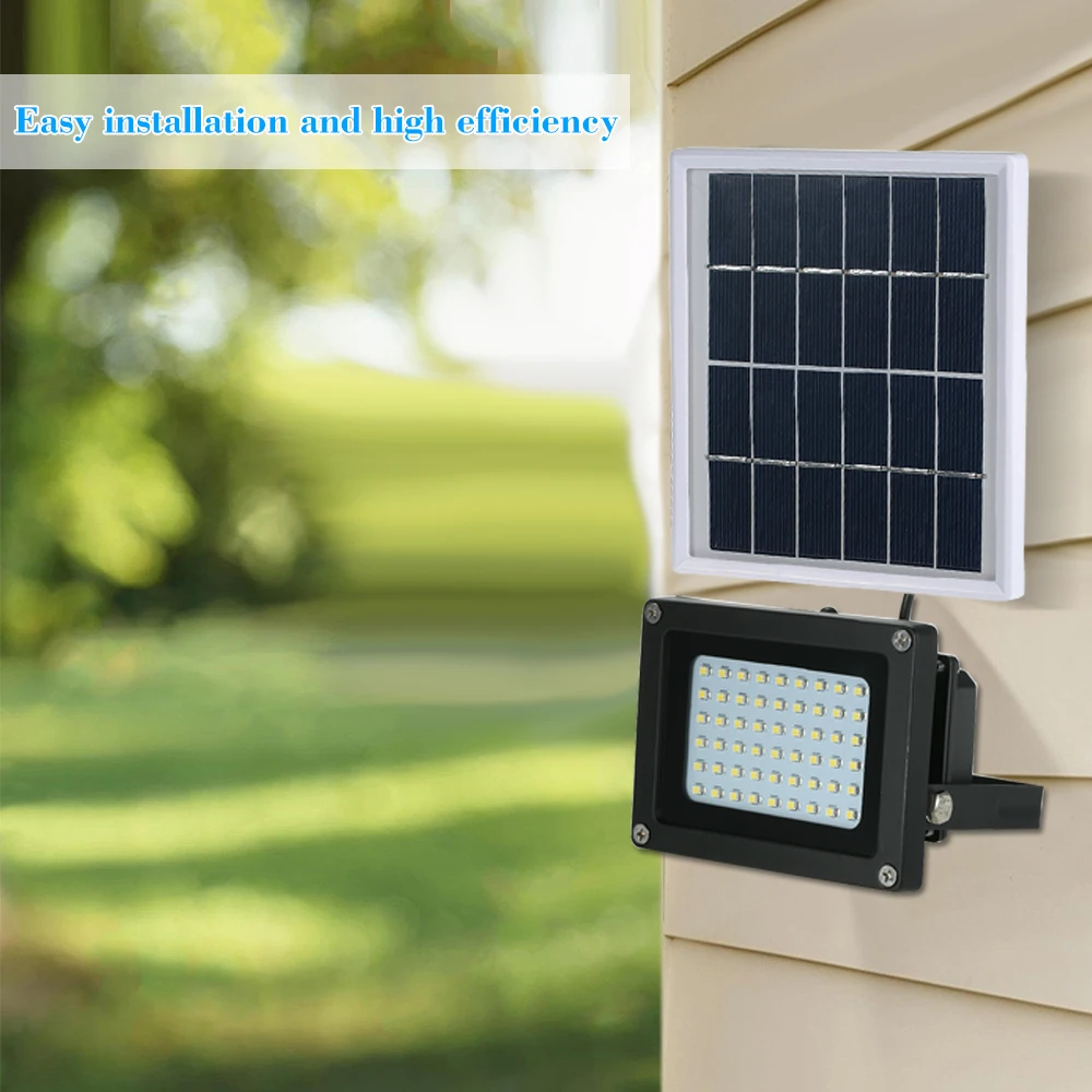Tomshine Солнечный прожектор с зарядом от 54 светодиодный солнечный свет IP65 Водонепроницаемый уличное охранное освещение для дома и сада газон