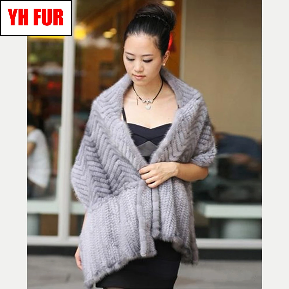 

Real Natural Mink Fur Scarf Hot Sale Women Autumn Winter Warm Soft Knitted Mink Fur Shawl Scarf Real Genuine Mink Fur Scarves