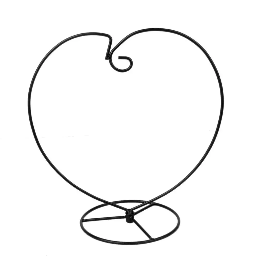 Heart-Shaped Ornament Display Stand Air Plant Stand/Flower Pot Holder Iron Pothook For Hanging Glass Terrarium Color | Дом и сад