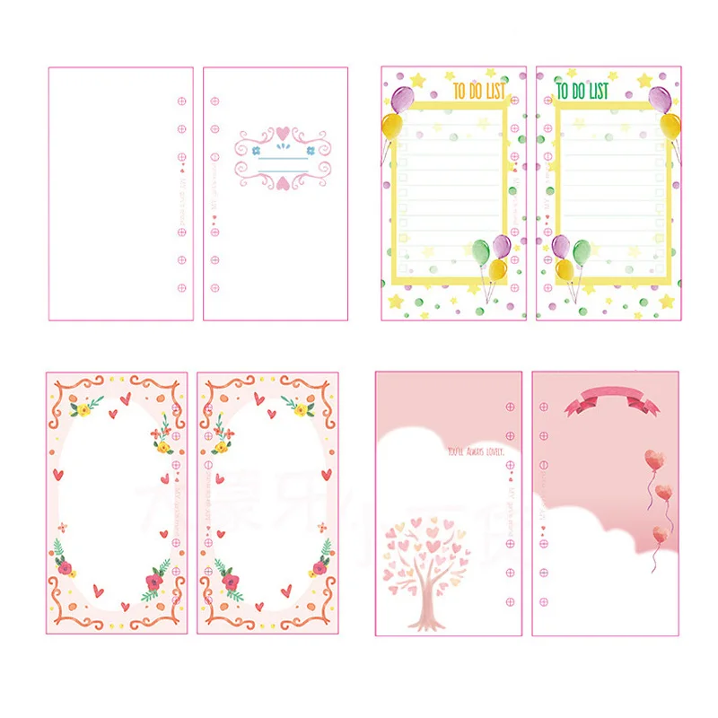 

A5/A6/A7 40sheets/Lot 6 Holes Cute Kawaii Work Planner Book Hand Ledger Loose-Leaf Diary Agenda For Kids School Plan Supplies
