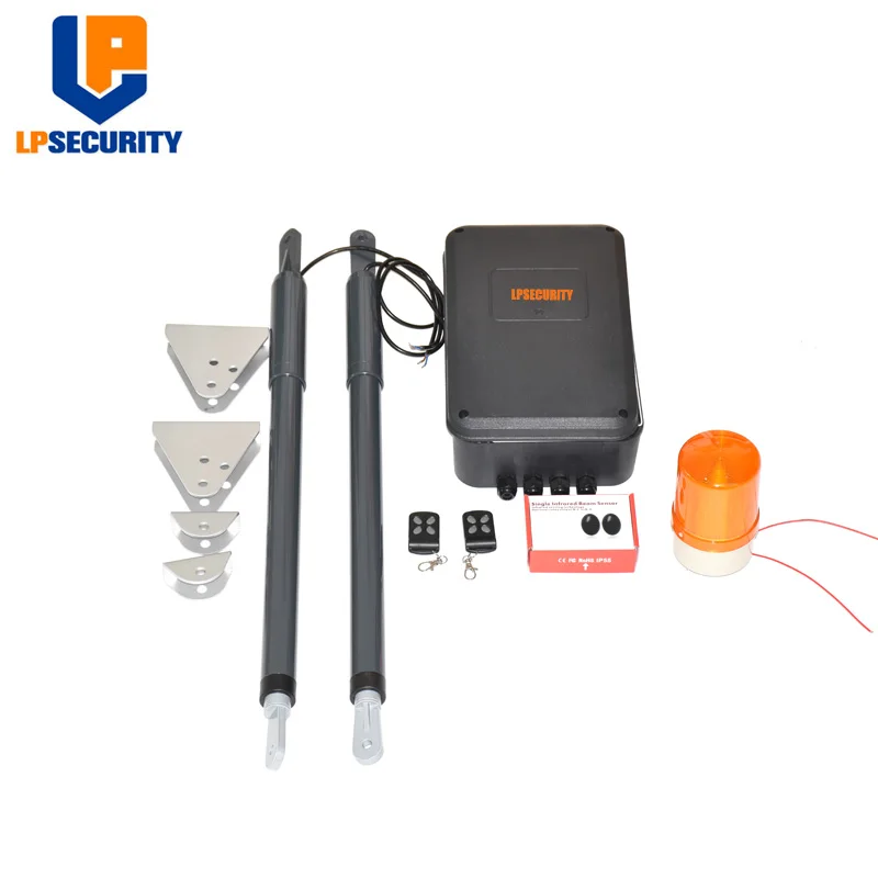US $233.70 Electric Linear Actuator 200kg Engine Motor System Automatic Swing Gate Opener 2 Remote Control Support Battery Solar System