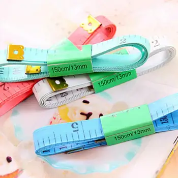 

1PCS Body Measuring Ruler Sewing Tailor Tape Soft Flat 59 Inch random color 1.5 M Sewing Ruler