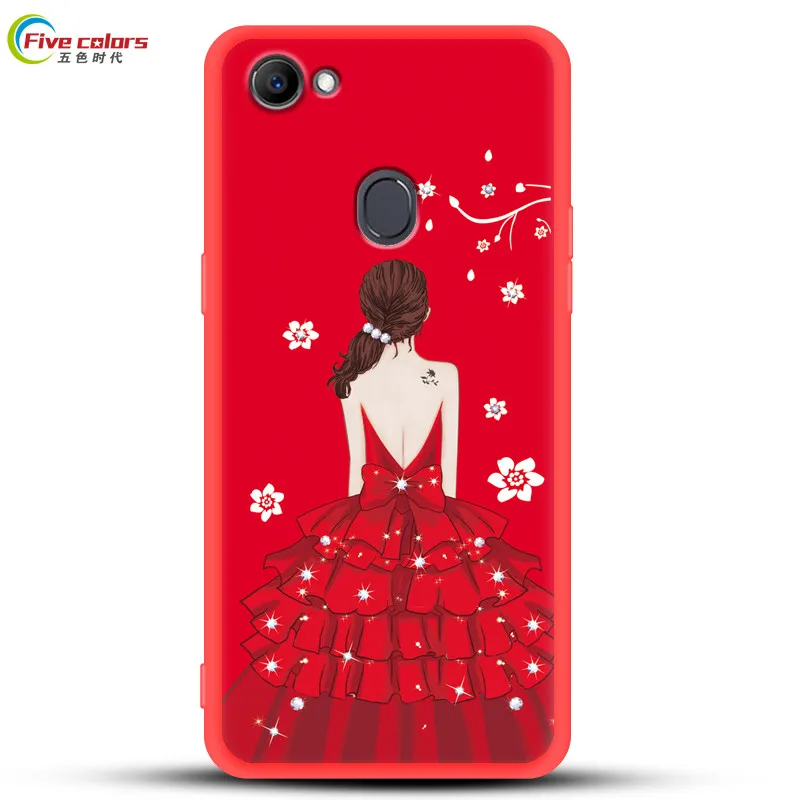 Милый мультяшный чехол для OPPO F7 чехлы Мягкая силиконовая задняя крышка телефона