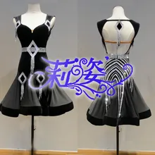 Ladies Party Ballroom Latin Tango Modern Samba Salsa Dance Dress Fringes Skirt